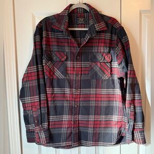 Jack's Heritage Flannel Plaid Shirt Mens Size XL